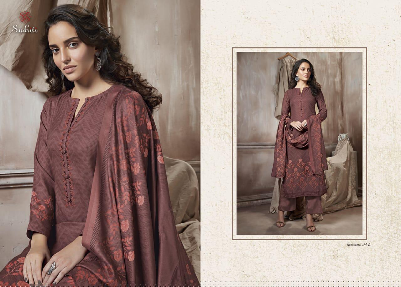 Neel Kamal By Sudriti Designer Winter Suits Collection Beautiful Stylish Fancy Colorful Party Wear & Winter Wear Pashmina Printed Dresses At Wholesale Price
