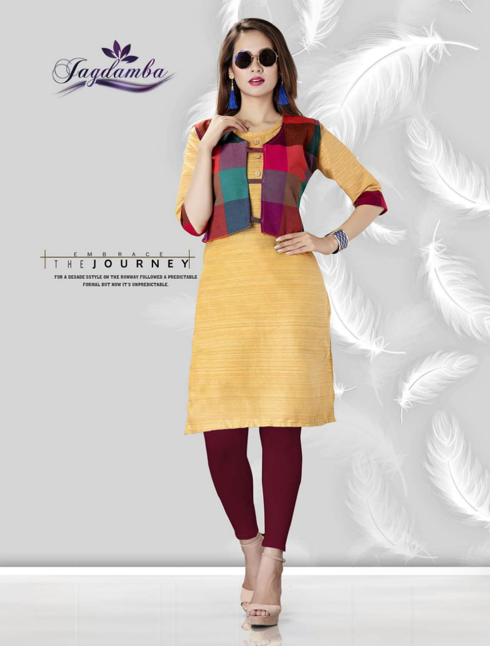 Nency By Jagdamba 01 To 08 Series Beautiful Stylish Colorful Fancy Party Wear & Ethnic Wear & Ready To Wear Heavy Cotton Printed Kurtis At Wholesale Price