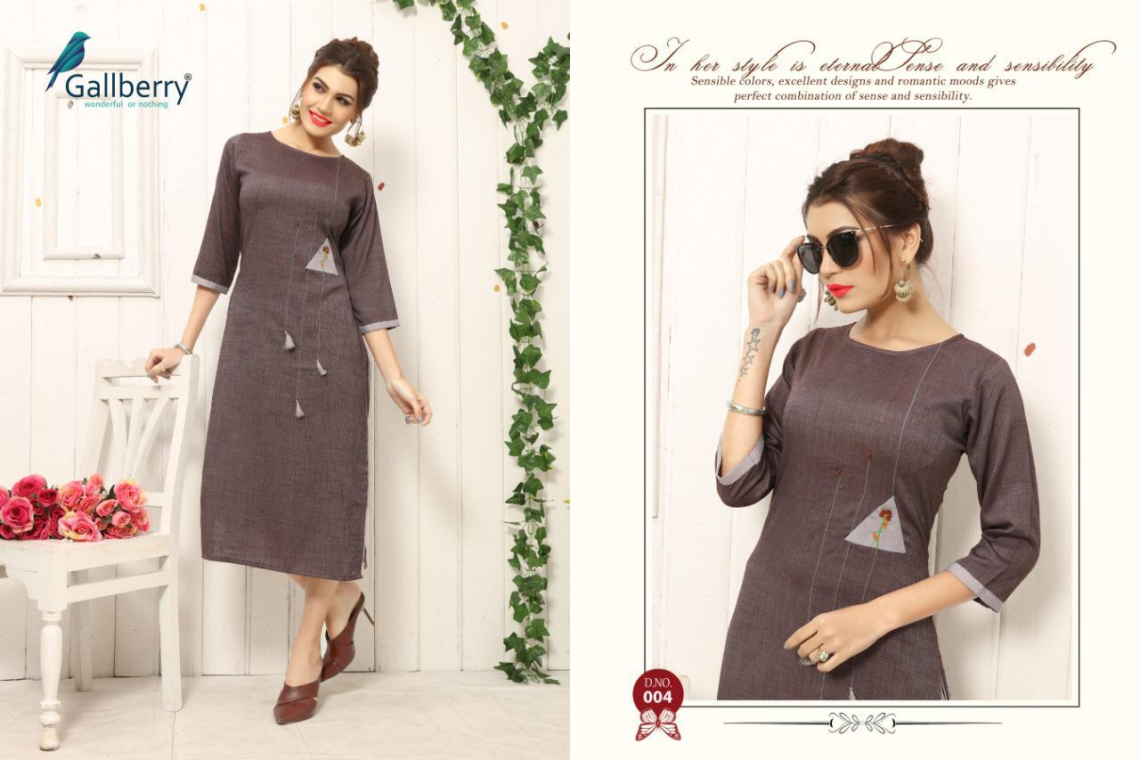 Nerine Vol-2 By Gallberry 001 To 006 Series Beautiful Stylish Fancy Colorful Casual Wear & Ethnic Wear & Ready To Wear Rayon Two Tone Embroidered Kurtis At Wholesale Price