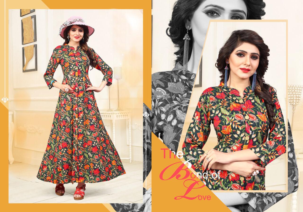 Netanya Vol -2 By Neeti Creation 001 To 005 Series Designer Beautiful Colorful Stylish Fancy Casual Wear & Ethnic Wear & Ready To Wear Heavy Rayon Printed Gowns At Wholesale Price