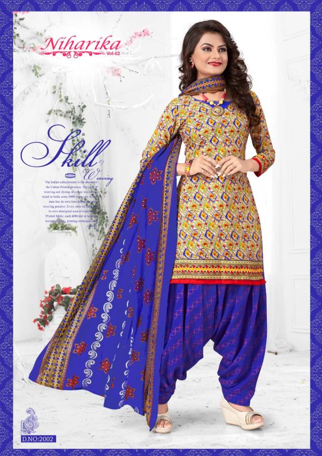 Niharika Vol-2 By Shree Bhairav 2001 To 2010 Series Indian Traditional Wear Collection Beautiful Stylish Fancy Colorful Party Wear & Occasional Wear Cotton Printed Dress At Wholesale Price