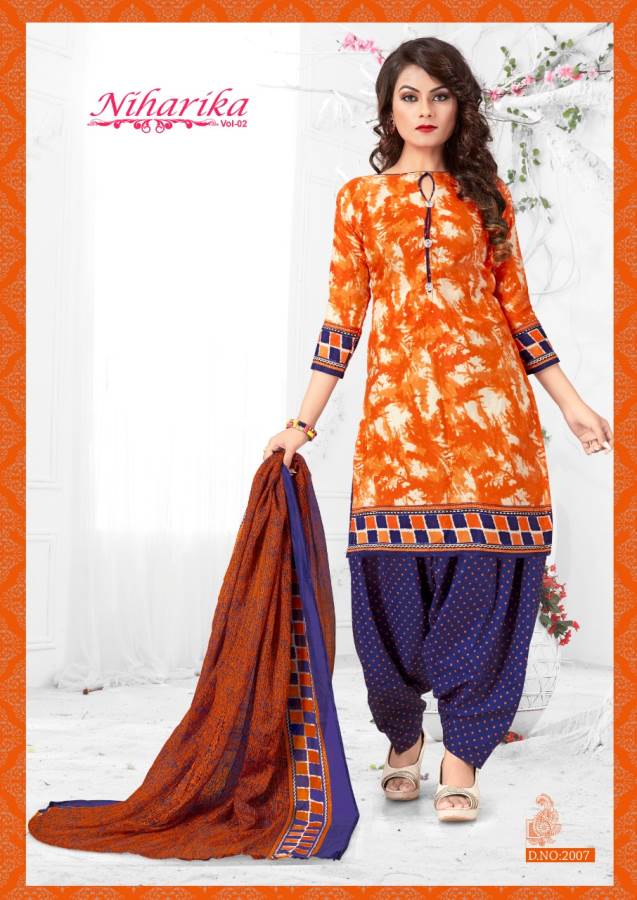 Niharika Vol-2 By Shree Bhairav 2001 To 2010 Series Indian Traditional Wear Collection Beautiful Stylish Fancy Colorful Party Wear & Occasional Wear Cotton Printed Dress At Wholesale Price