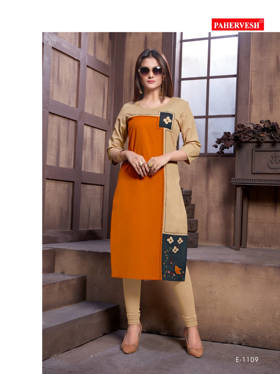 Niharika Vol-5 By Pahervesh Beautiful Colorful Stylish Fancy Casual Wear & Ethnic Wear & Ready To Wear Cotton Flex Kurtis At Wholesale Price