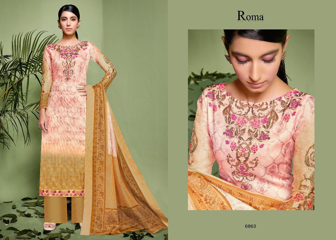 Nikki Vol-2 By Roma Fashions 6855 To 6864 Series Beautiful Suits Stylish Fancy Colorful Party Wear & Ethnic Wear Kota Cheks Digital Printed Dresses At Wholesale Price