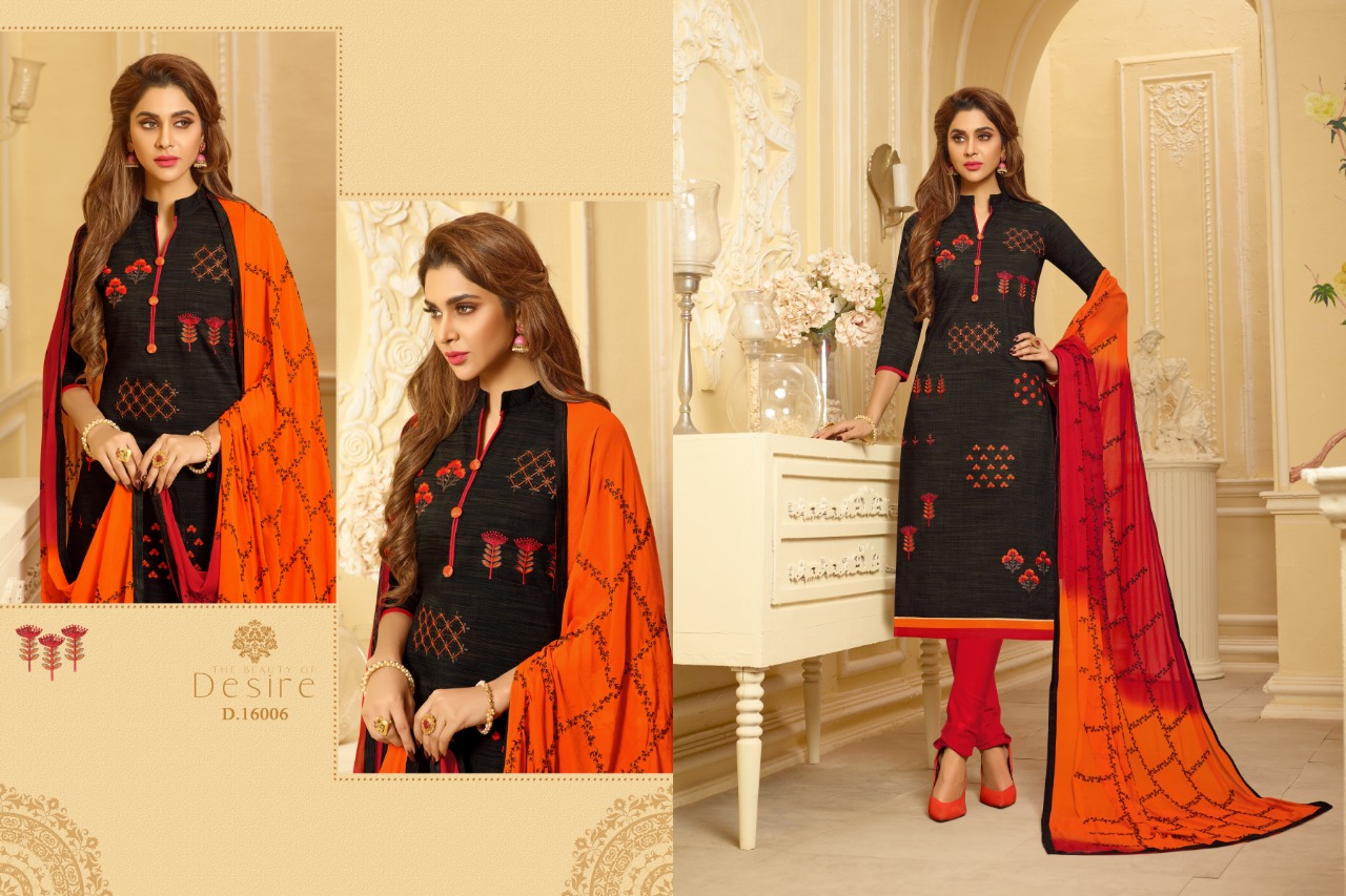 Nirali -4 Raghav Royal 16001 To 16012 Series Beautiful Suits Colorful Stylish Fancy Colorful Casual Wear & Ethnic Wear Cotton Slub With Work Dresses At Wholesale Price