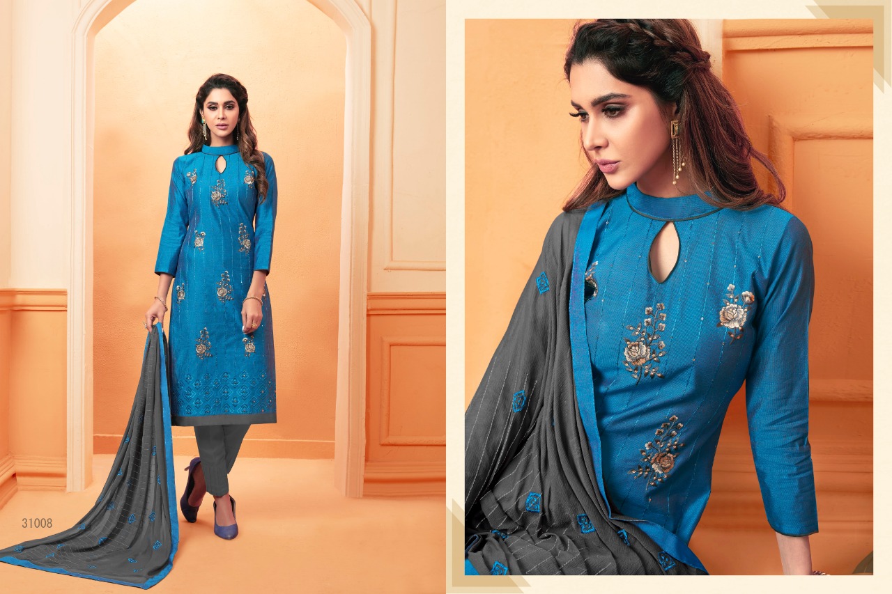 Nirali-6 By Raghav Royal 31001 To 31012 Series Beautiful Suits Colorful Stylish Fancy Colorful Casual Wear & Ethnic Wear South Soft Silk And Pashmani Silk Dresses At Wholesale Price