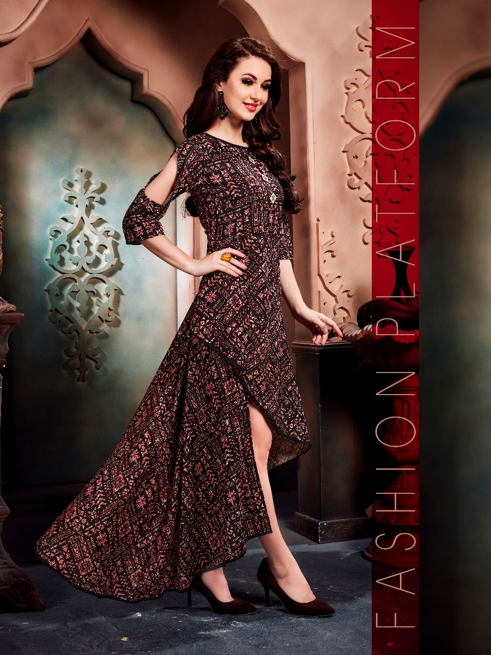 Nisbat Vol-1 By Mahra 1001 To 1005 Series Designer Beautiful Stylish Fancy Colorful Casual Wear & Ethnic Wear Premium Rayon Printed Kurtis At Wholesale Price