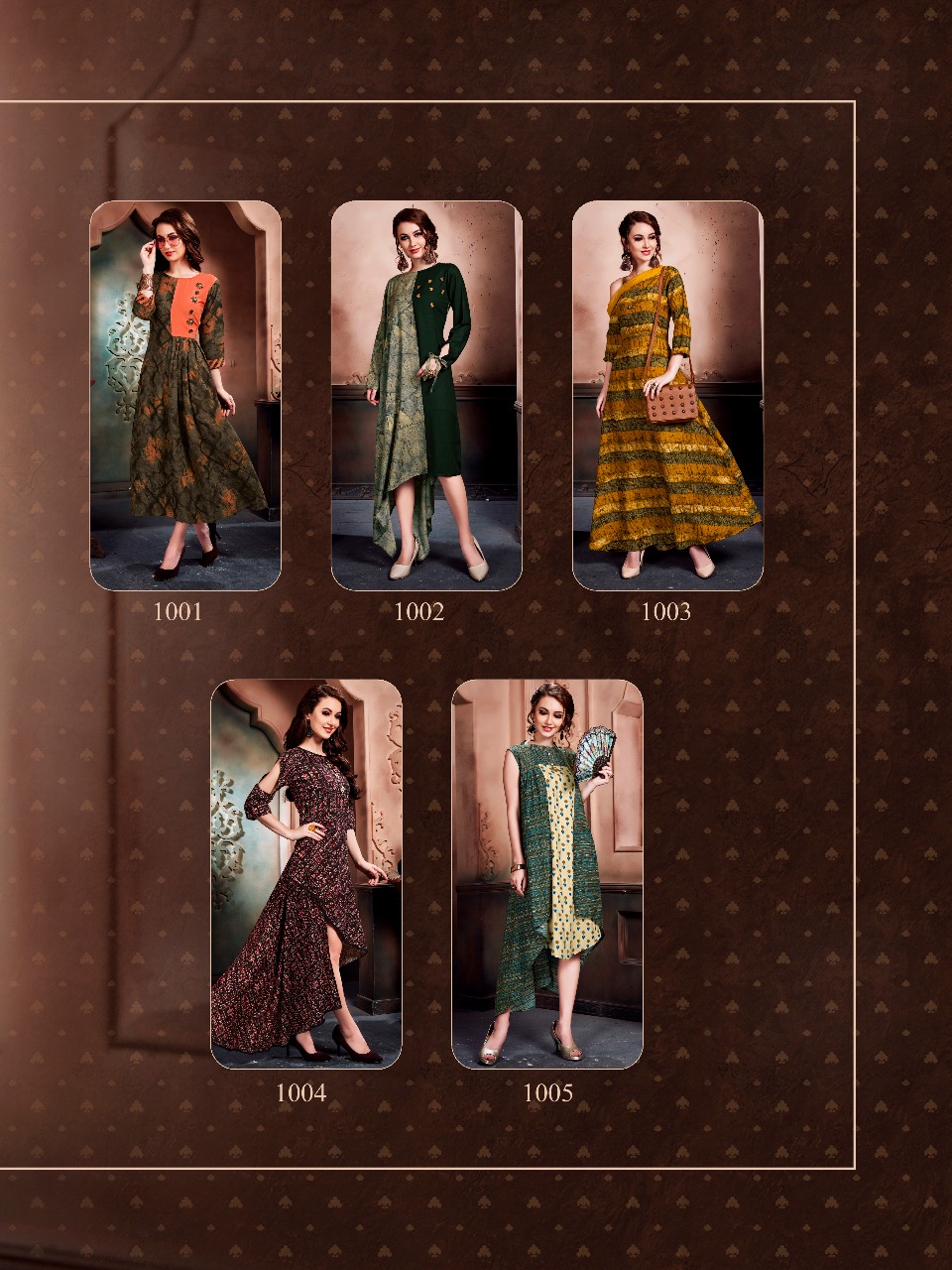 Nisbat Vol-1 By Mahra 1001 To 1005 Series Designer Beautiful Stylish Fancy Colorful Casual Wear & Ethnic Wear Premium Rayon Printed Kurtis At Wholesale Price