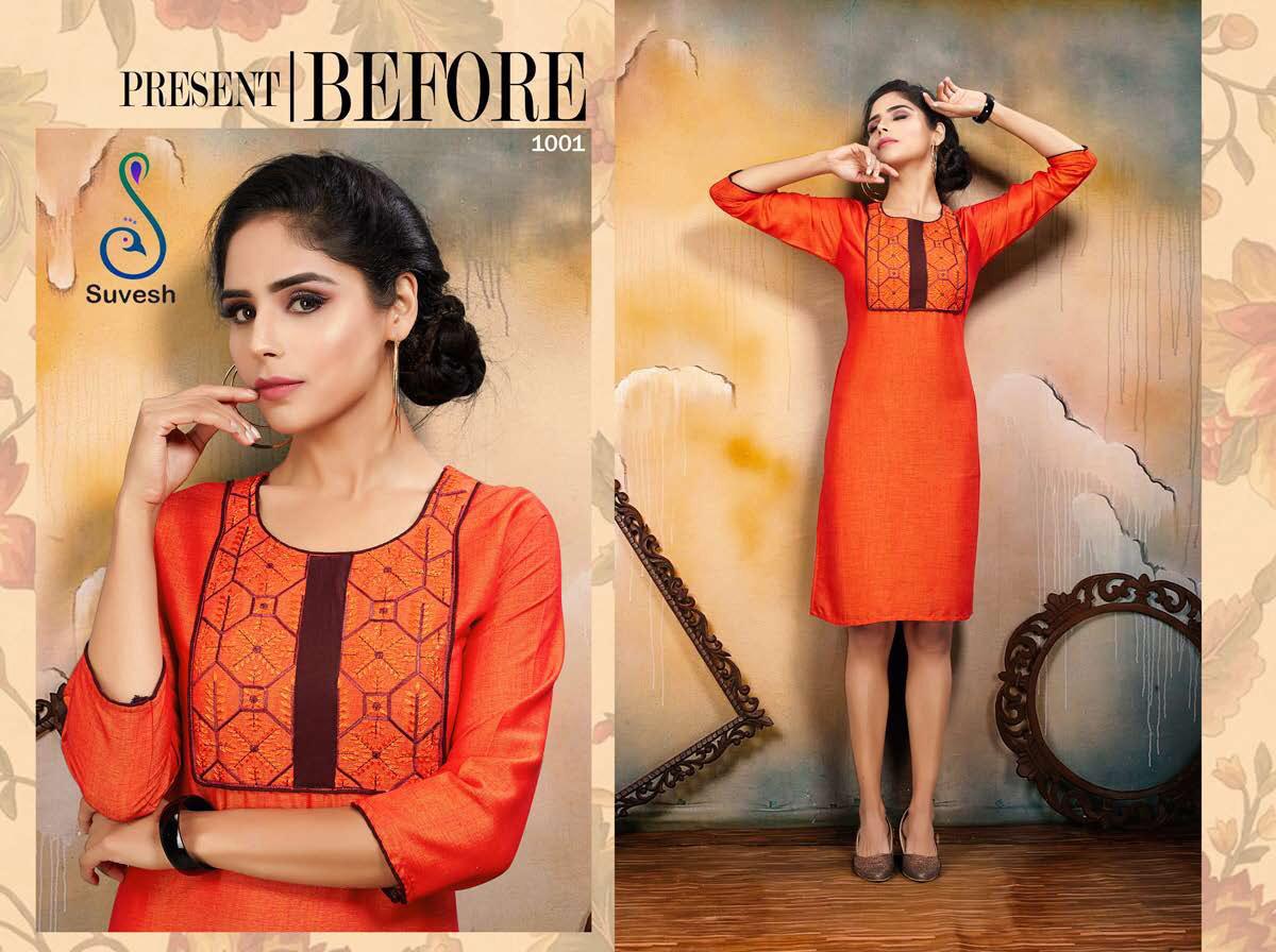 Niyati Vol-2 By Suvesh 1001 To 1008 Series Beautiful Stylish Fancy Colorful Casual Wear & Ethnic Wear & Ready To Wear Rayon Two Tone Kurtis At Wholesale Price