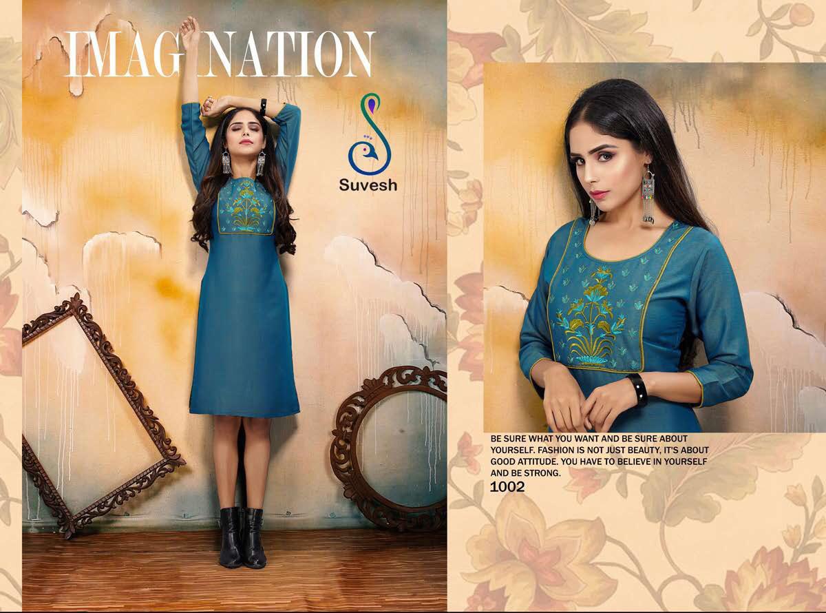 Niyati Vol-2 By Suvesh 1001 To 1008 Series Beautiful Stylish Fancy Colorful Casual Wear & Ethnic Wear & Ready To Wear Rayon Two Tone Kurtis At Wholesale Price