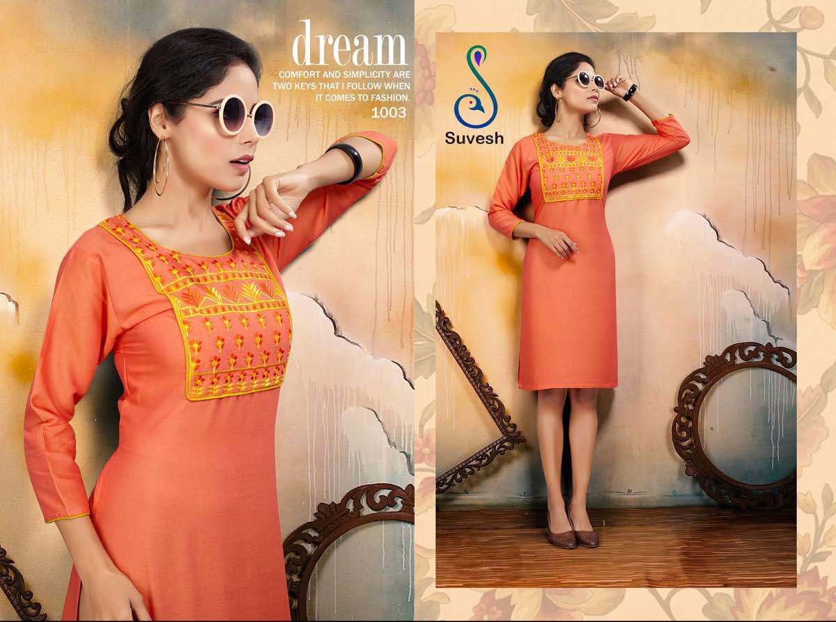 Niyati Vol-2 By Suvesh 1001 To 1008 Series Beautiful Stylish Fancy Colorful Casual Wear & Ethnic Wear & Ready To Wear Rayon Two Tone Kurtis At Wholesale Price