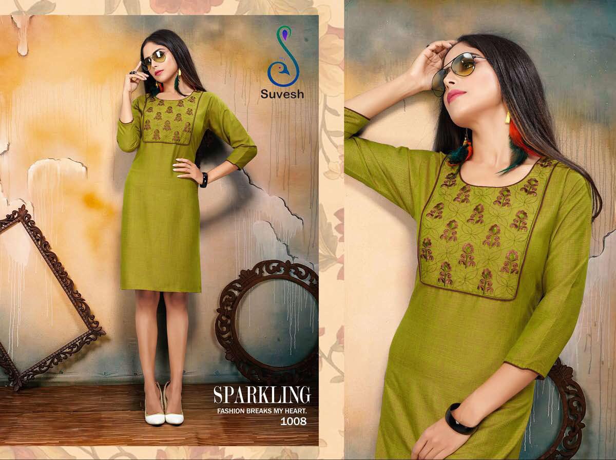 Niyati Vol-2 By Suvesh 1001 To 1008 Series Beautiful Stylish Fancy Colorful Casual Wear & Ethnic Wear & Ready To Wear Rayon Two Tone Kurtis At Wholesale Price