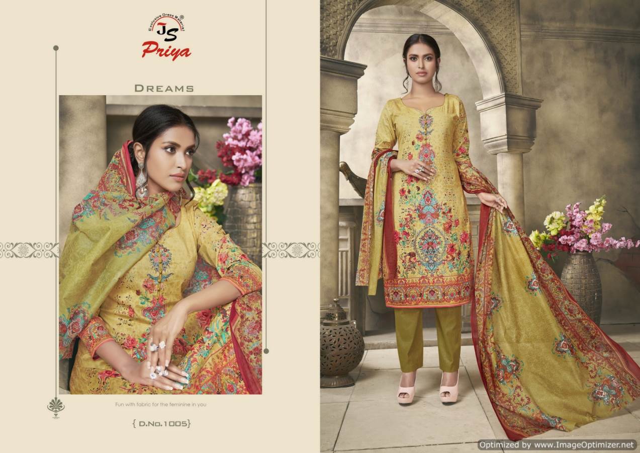 Noor Fathima By J S Priya 1001 To 1010 Series Indian Traditional Wear Collection Beautiful Stylish Fancy Colorful Party Wear & Occasional Wear Cotton Printed Dress At Wholesale Price
