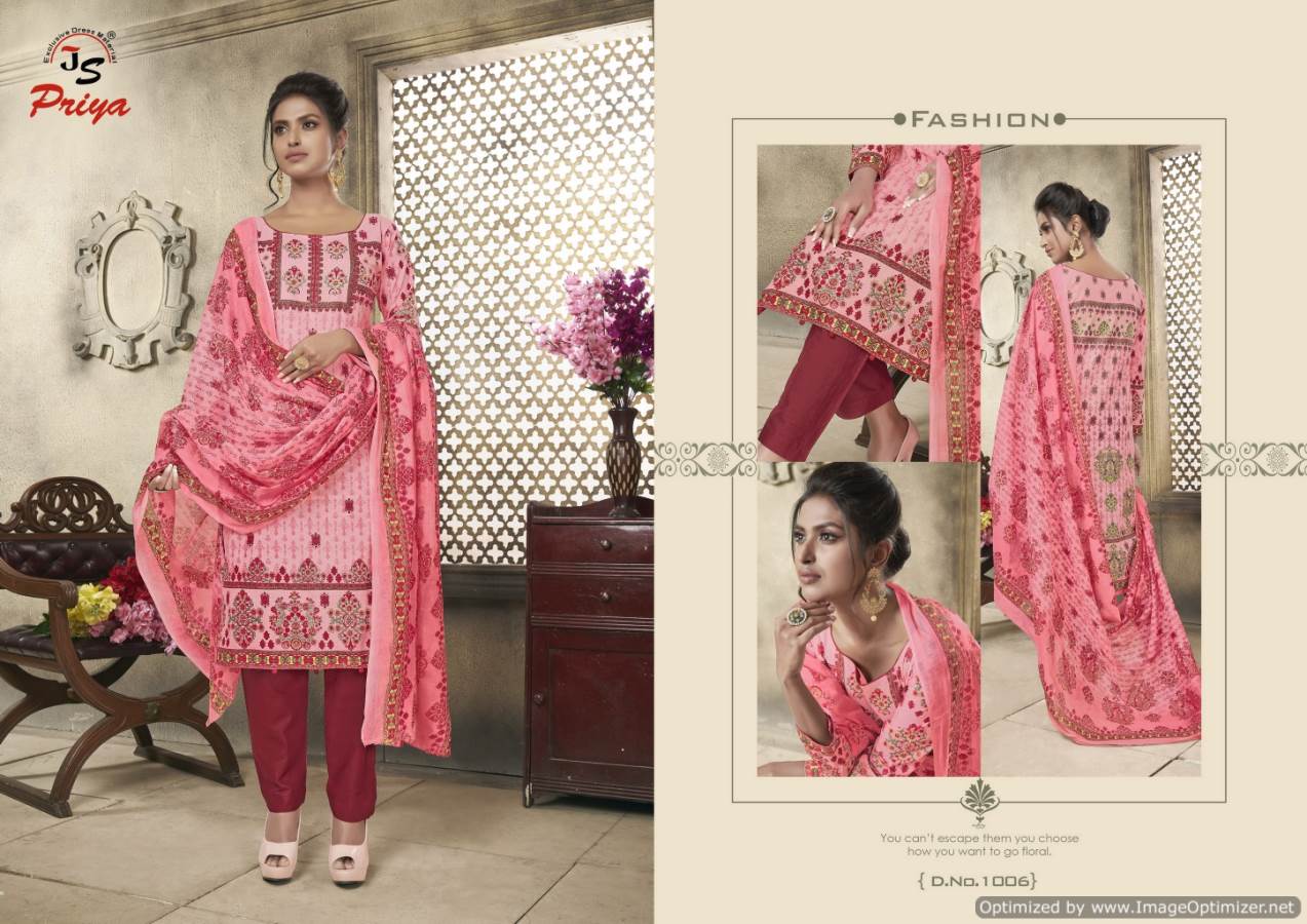 Noor Fathima By J S Priya 1001 To 1010 Series Indian Traditional Wear Collection Beautiful Stylish Fancy Colorful Party Wear & Occasional Wear Cotton Printed Dress At Wholesale Price