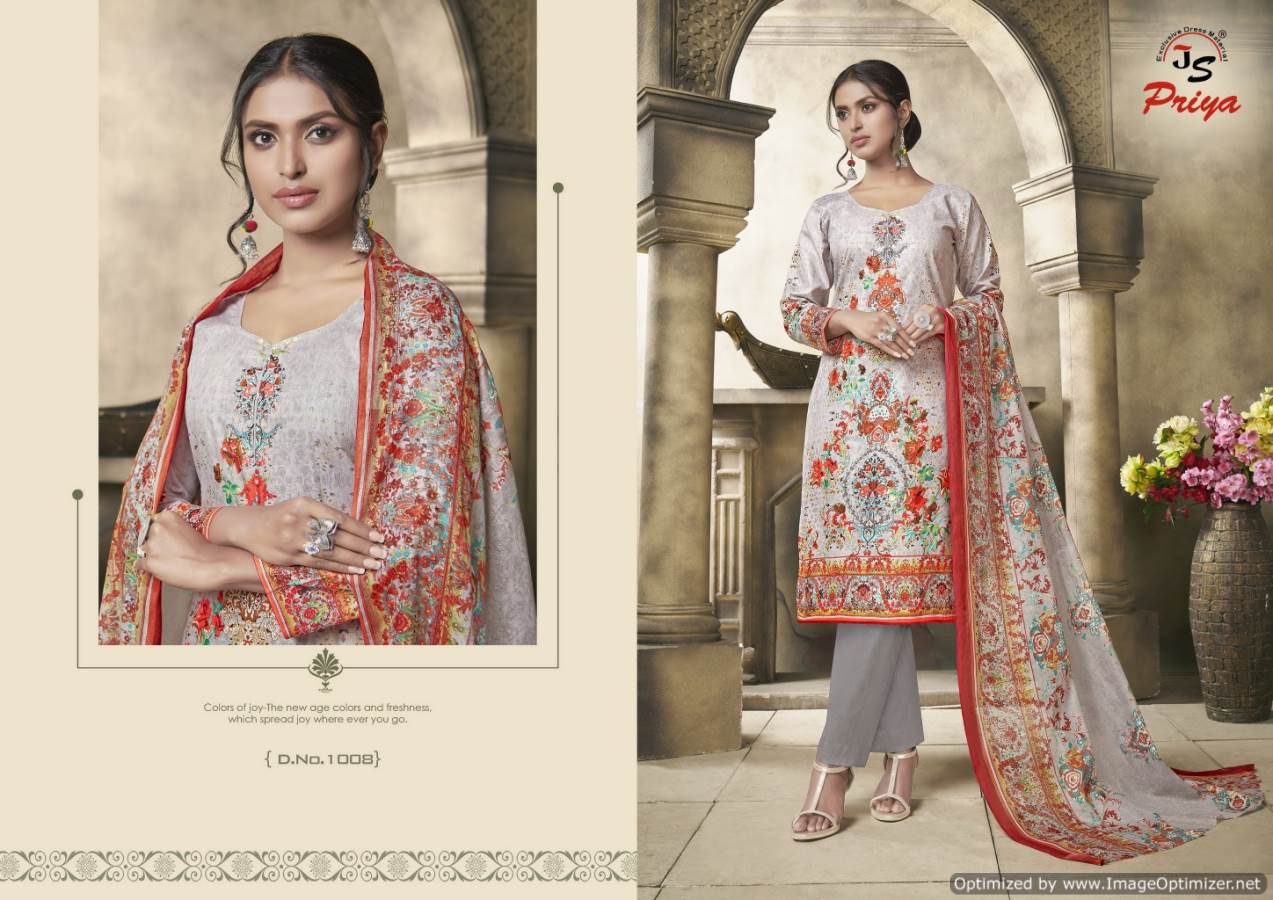 Noor Fathima By J S Priya 1001 To 1010 Series Indian Traditional Wear Collection Beautiful Stylish Fancy Colorful Party Wear & Occasional Wear Cotton Printed Dress At Wholesale Price