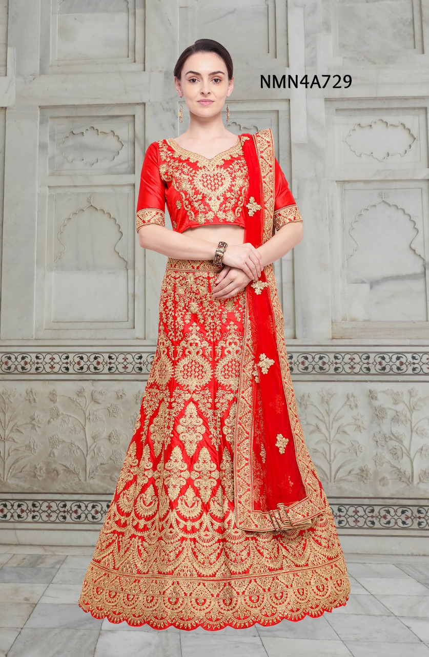 Noor By Aasvaa Designer Beautiful Wedding Collection Occasional Wear & Party Wear Satin/net/velvet/ Lehengas At Wholesale Price