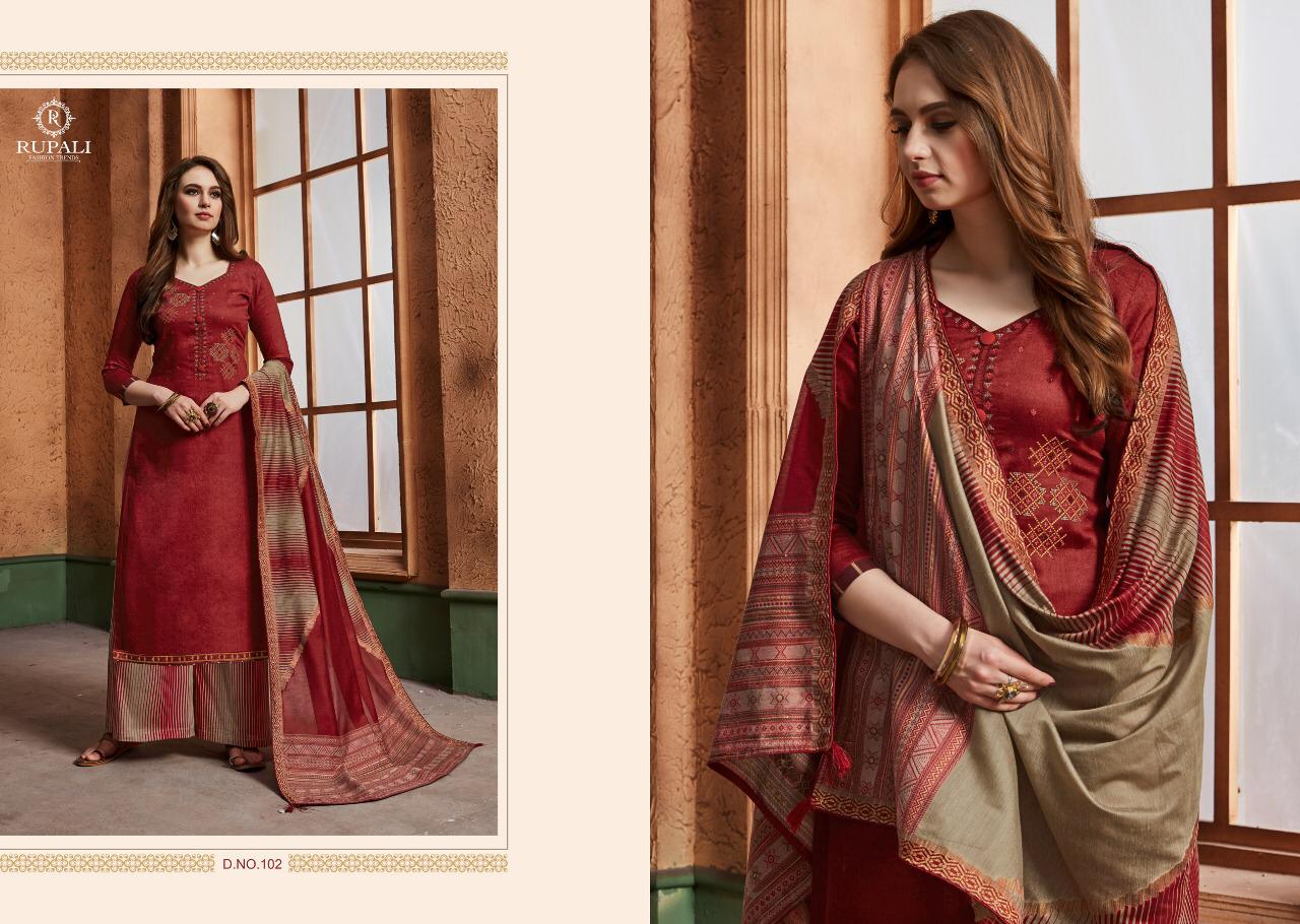 Noor-e-punjab By Rupali Fashion 1001 To 1006 Series Beautiful Suits Stylish Colorful Fancy Casual Wear & Ethnic Wear Heavy Jam Satin Embroidery Dresses At Wholesale Price