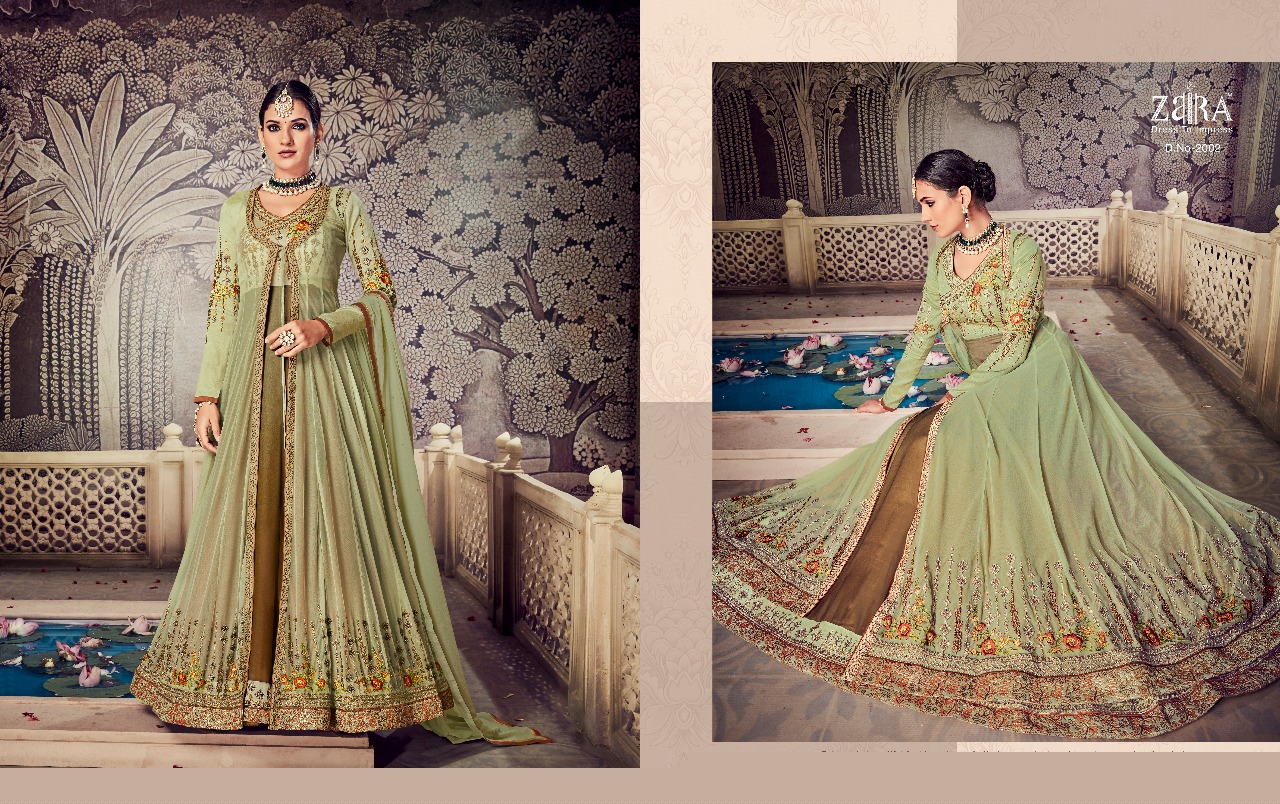 Noorjahan By Zaira 2001 To 2006 Series Designer Anarkali Suits Beautiful Stylish Fancy Colorful Festive Collection Party Wear & Occasional Wear Georgette Embroidered Dresses At Wholesale Price