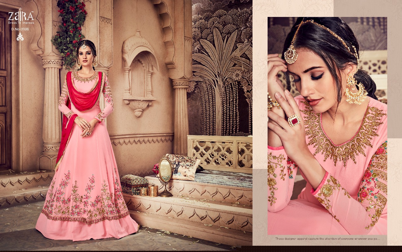 Noorjahan By Zaira 2001 To 2006 Series Designer Anarkali Suits Beautiful Stylish Fancy Colorful Festive Collection Party Wear & Occasional Wear Georgette Embroidered Dresses At Wholesale Price