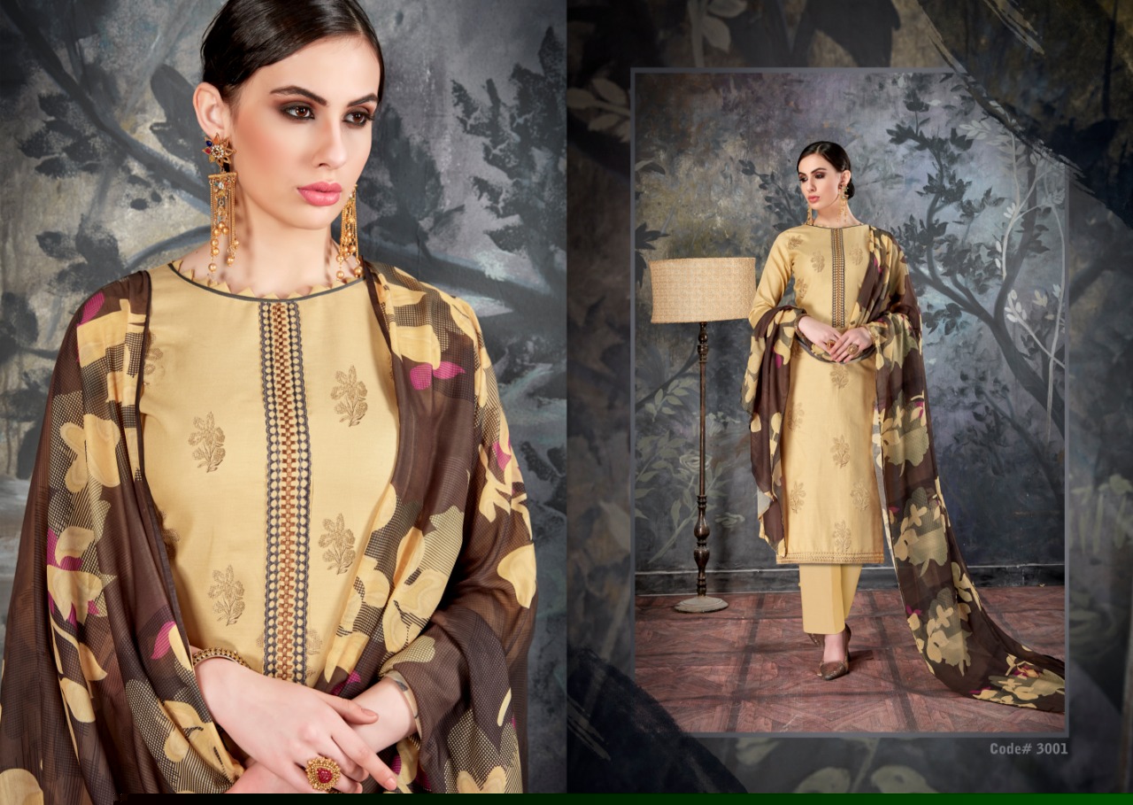 Noor By Kalyan Prints 3001 To 3006 Series Designer Pakistani Suits Beautiful Stylish Fancy Colorful Casual Wear & Ethnic Wear Jam Silk Work Dresses At Wholesale Price