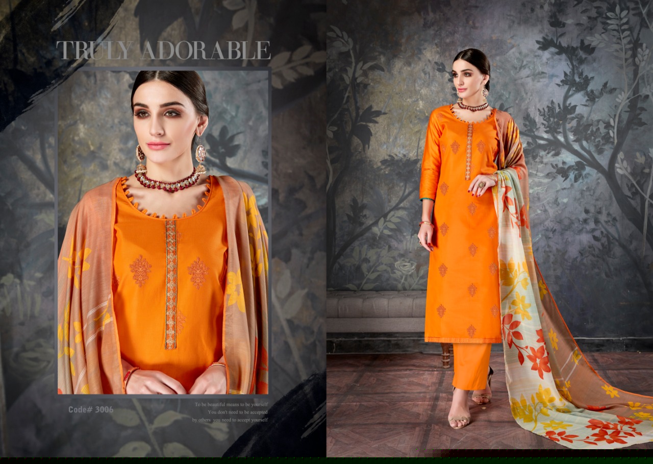 Noor By Kalyan Prints 3001 To 3006 Series Designer Pakistani Suits Beautiful Stylish Fancy Colorful Casual Wear & Ethnic Wear Jam Silk Work Dresses At Wholesale Price