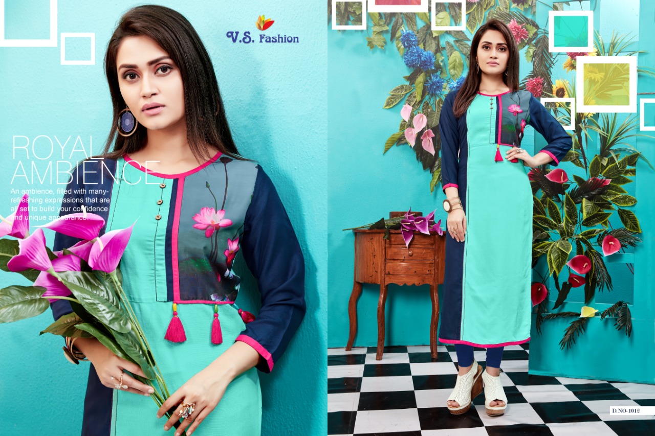 Note Book Vol-2 By Vs Fashion 1011 To 1018 Series Beautiful Colorful Stylish Fancy Casual Wear & Ethnic Wear & Ready To Wear Rayon Embroidered Kurtis At Wholesale Price