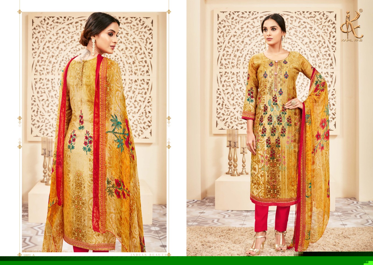 Nura By Kapil Fab 1001-a To 1004-b Series Winter Collection Suits Beautiful Suits Stylish Fancy Colorful Winter Wear & Ethnic Wear Collection Pure Pashmina Embroidered Dresses At Wholesale Price