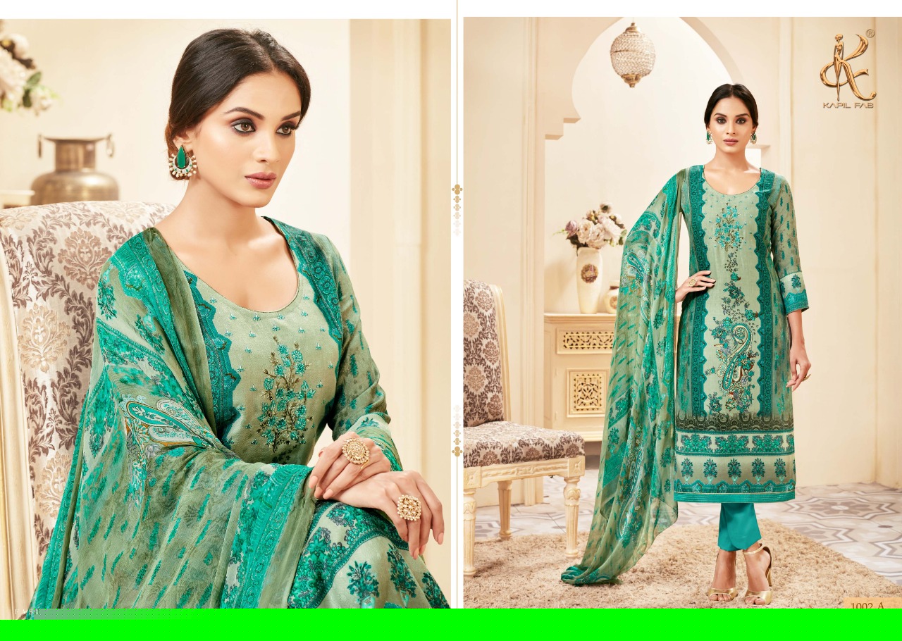 Nura By Kapil Fab 1001-a To 1004-b Series Winter Collection Suits Beautiful Suits Stylish Fancy Colorful Winter Wear & Ethnic Wear Collection Pure Pashmina Embroidered Dresses At Wholesale Price