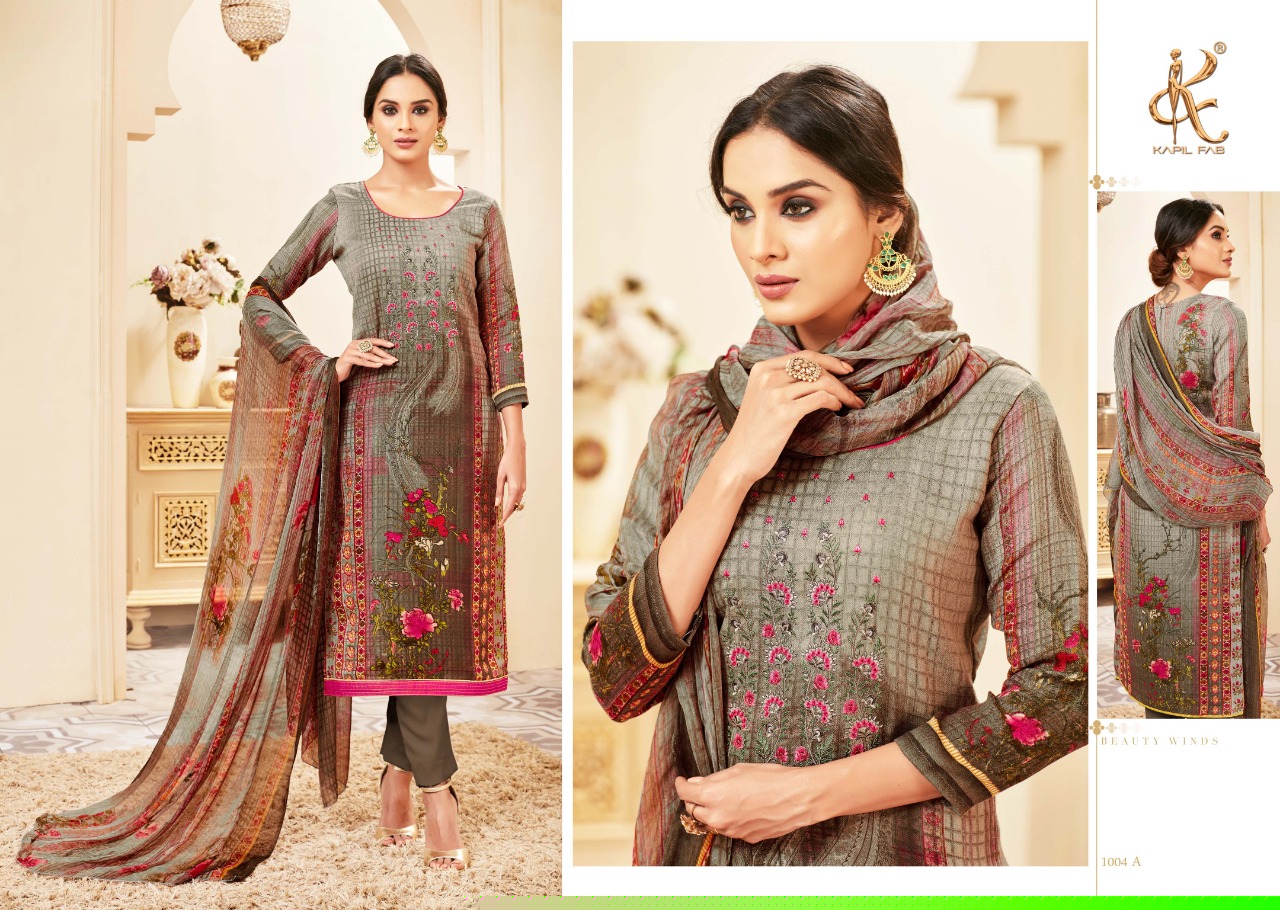 Nura By Kapil Fab 1001-a To 1004-b Series Winter Collection Suits Beautiful Suits Stylish Fancy Colorful Winter Wear & Ethnic Wear Collection Pure Pashmina Embroidered Dresses At Wholesale Price