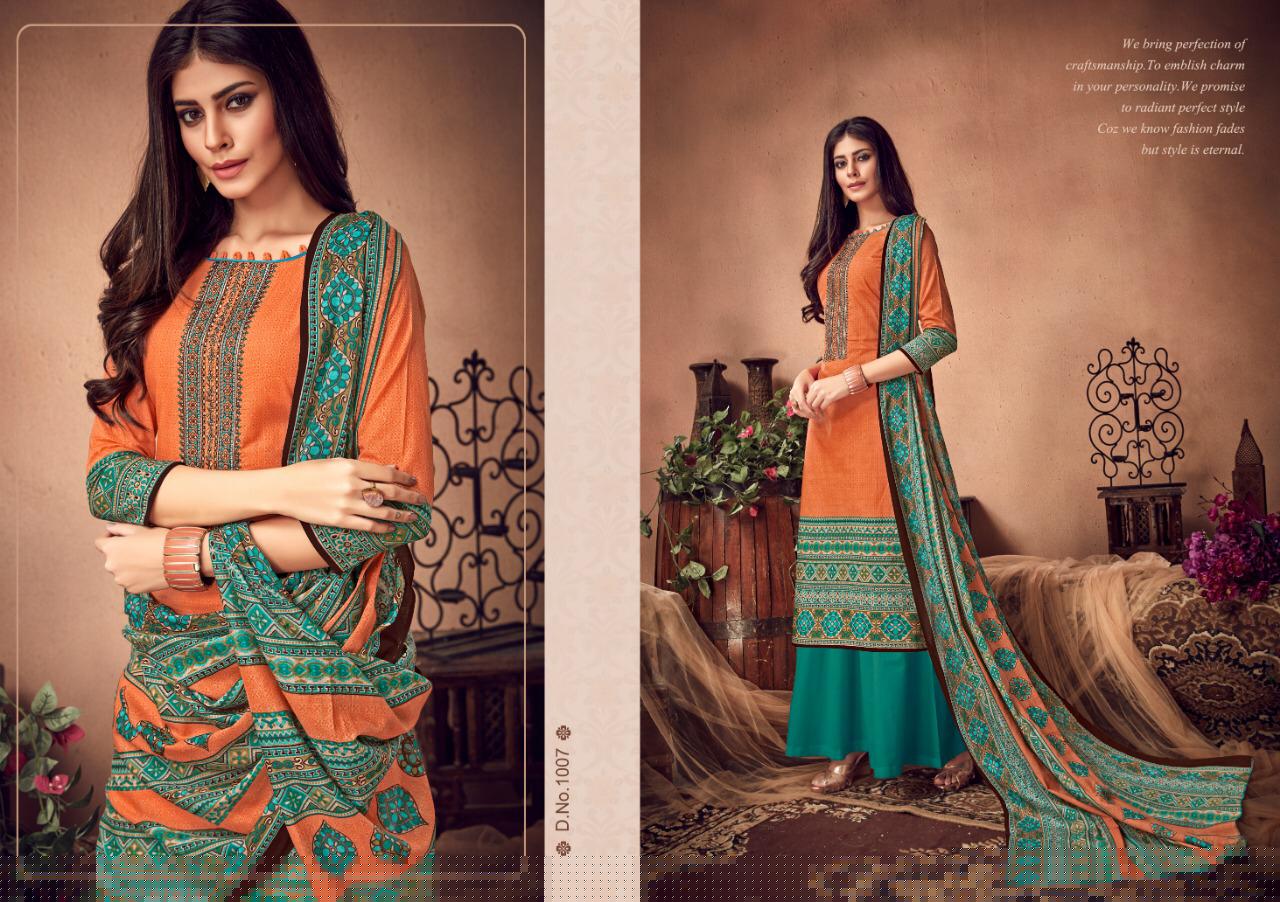 Nurani By Kapil Fabs 1001 To 1008 Series Indian Traditional Wear Collection Beautiful Stylish Fancy Colorful Party Wear & Occasional Wear Cambric Cotton Print With Self Embroidery Dress At Wholesale Price