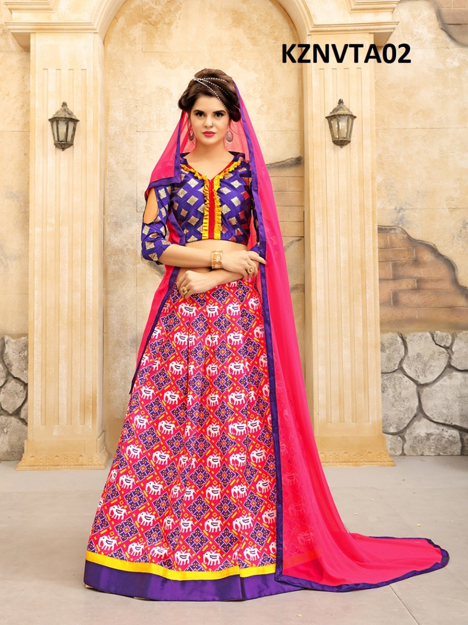 Nvt By Aasvaa 01 To 08 Series Designer Beautiful Wedding Collection Occasional Wear & Party Wear Twrill Silk Lehengas At Wholesale Price
