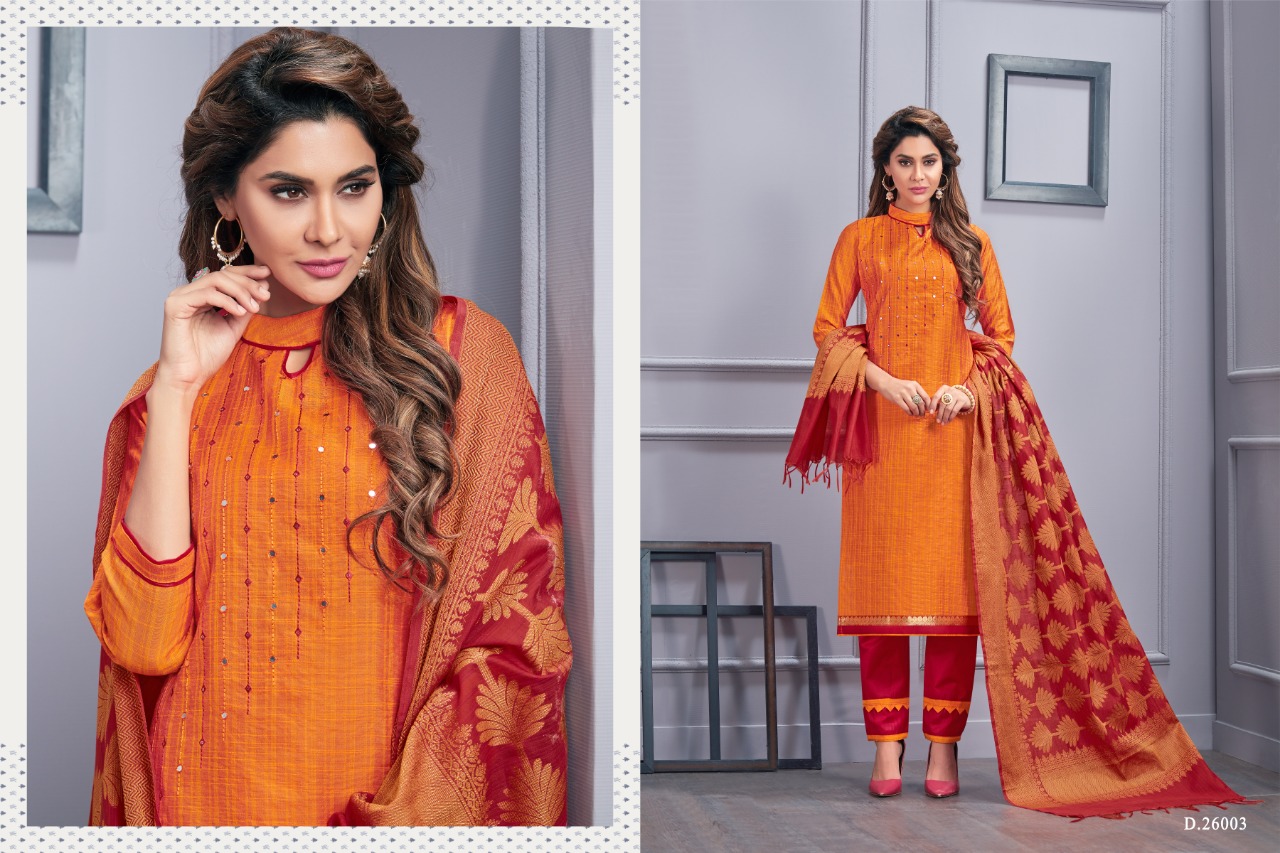 Nykaa By Raghav Royal 26001 To 26012 Series Festive Suits Collection Beautiful Stylish Fancy Colorful Party Wear & Occasional Wear South Cotton Embroidery And Handwork Dresses At Wholesale Price