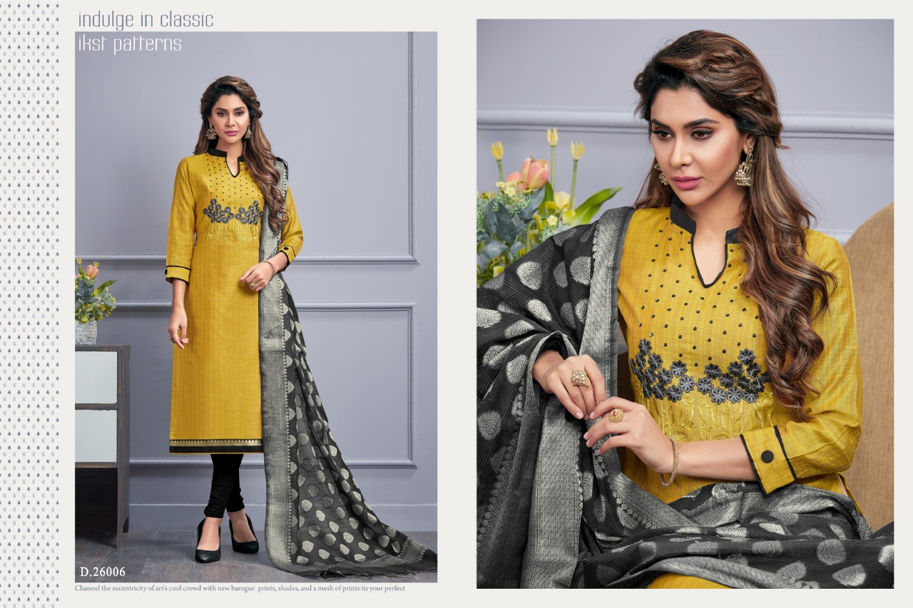 Nykaa By Raghav Royal 26001 To 26012 Series Festive Suits Collection Beautiful Stylish Fancy Colorful Party Wear & Occasional Wear South Cotton Embroidery And Handwork Dresses At Wholesale Price
