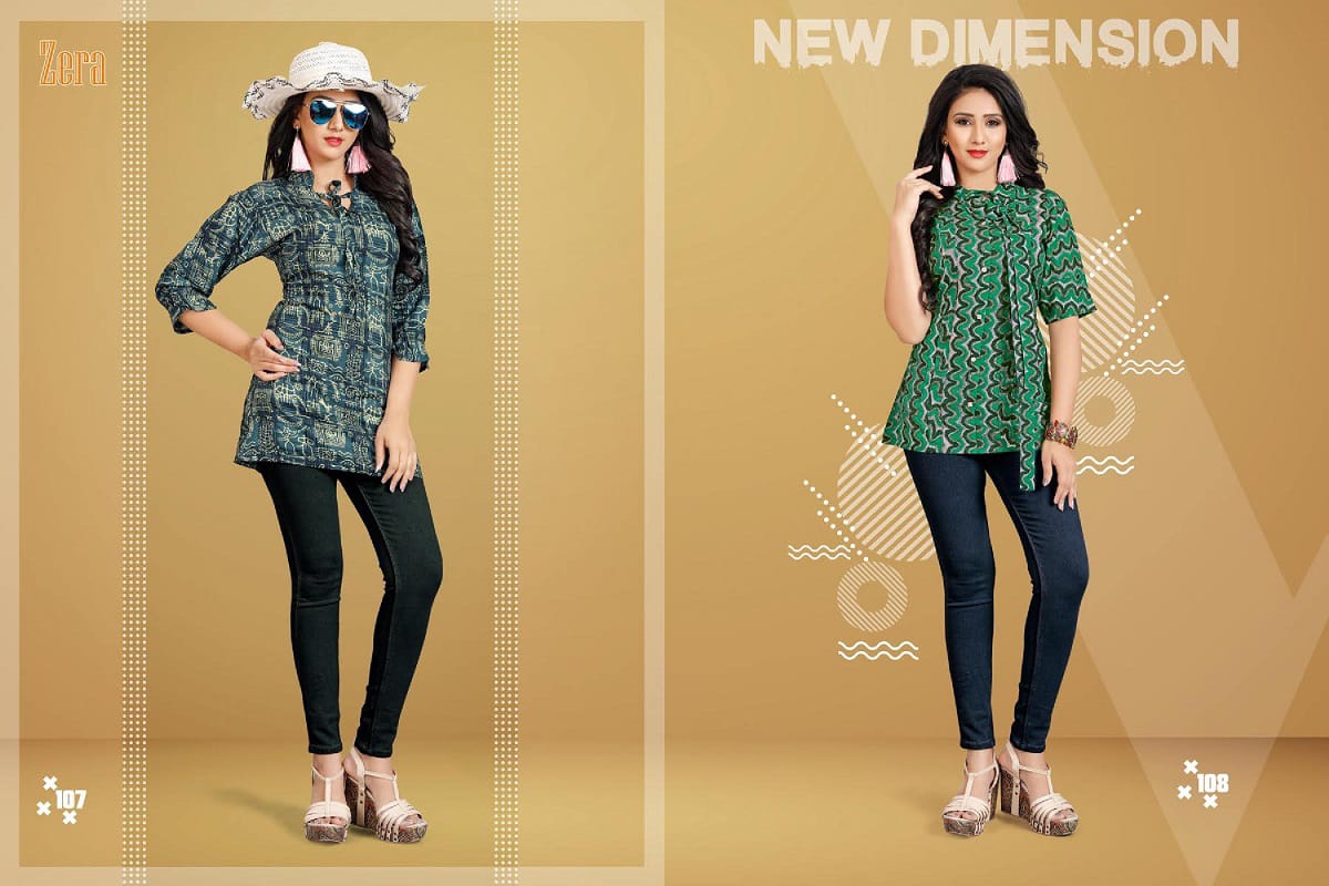 Olivia By Zera 101 To 109 Series Beautiful Stylish Colorful Fancy Casual Wear & Ethnic Wear & Ready To Wear Rayon Printed Kurtis At Wholesale Price