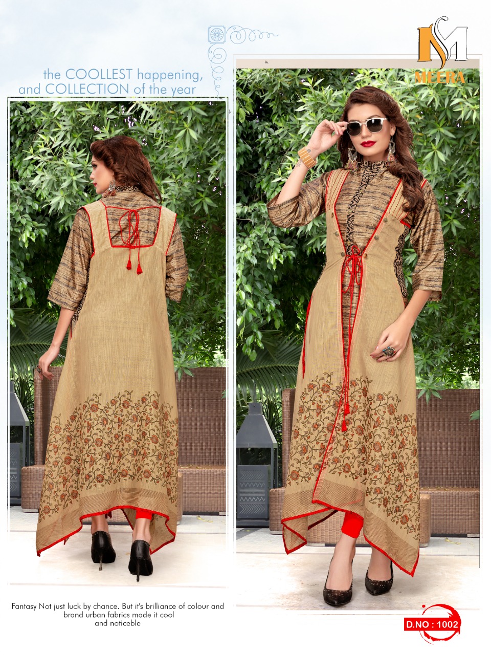 Once More Vol-2 By Meerali 1001 To 1005 Series Beautiful Colorful Stylish Fancy Casual Wear & Ethnic Wear & Ready To Wear Silk & Chanderi Kurtis At Wholesale Price
