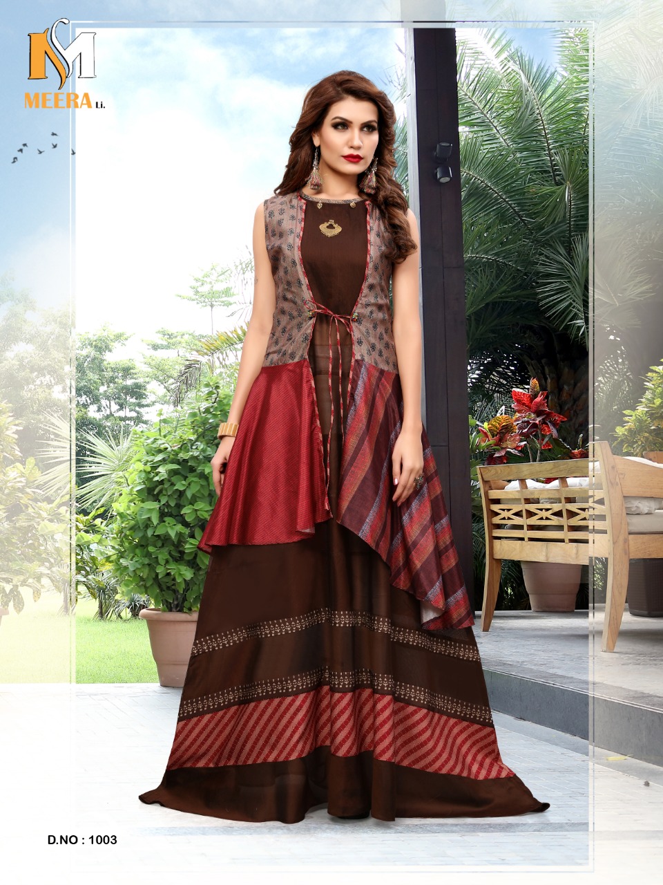 Once More Vol-2 By Meerali 1001 To 1005 Series Beautiful Colorful Stylish Fancy Casual Wear & Ethnic Wear & Ready To Wear Silk & Chanderi Kurtis At Wholesale Price
