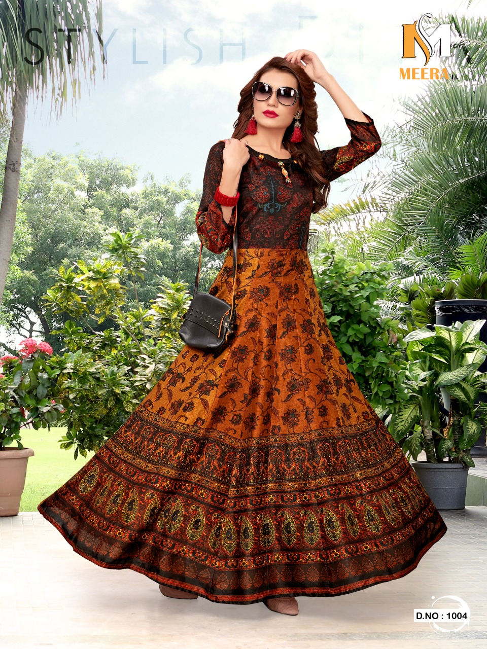 Once More Vol-2 By Meerali 1001 To 1005 Series Beautiful Colorful Stylish Fancy Casual Wear & Ethnic Wear & Ready To Wear Silk & Chanderi Kurtis At Wholesale Price