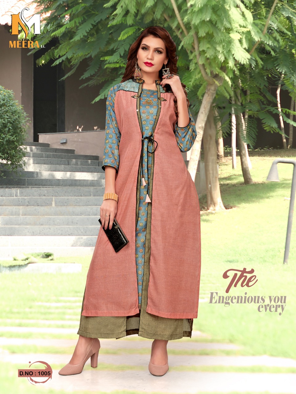 Once More Vol-2 By Meerali 1001 To 1005 Series Beautiful Colorful Stylish Fancy Casual Wear & Ethnic Wear & Ready To Wear Silk & Chanderi Kurtis At Wholesale Price