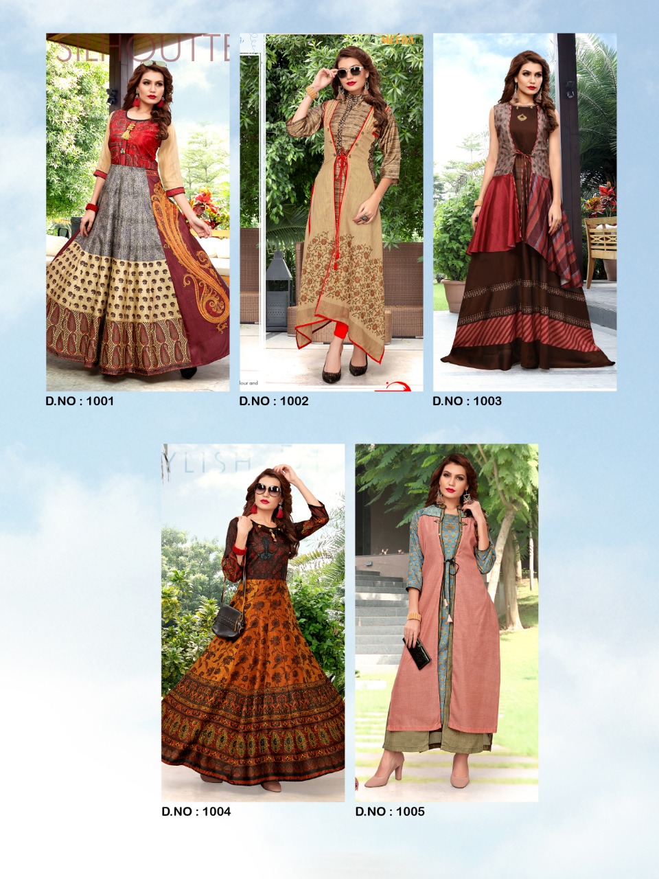 Once More Vol-2 By Meerali 1001 To 1005 Series Beautiful Colorful Stylish Fancy Casual Wear & Ethnic Wear & Ready To Wear Silk & Chanderi Kurtis At Wholesale Price
