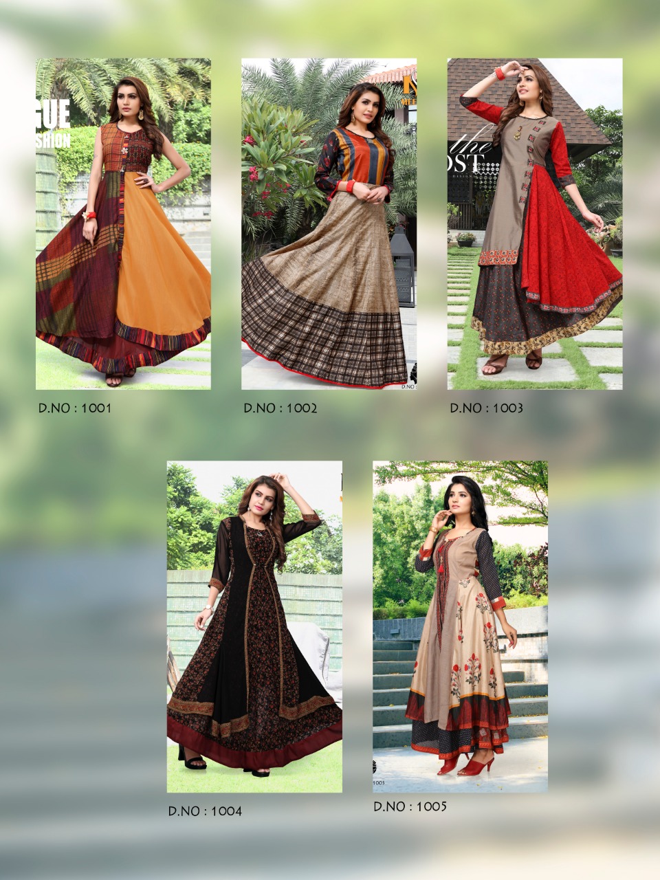 Once More By Meerali 1001 To 1005 Series Beautiful Colorful Stylish Fancy Casual Wear & Ethnic Wear & Ready To Wear Fancy Mix Printed Kurtis At Wholesale Price
