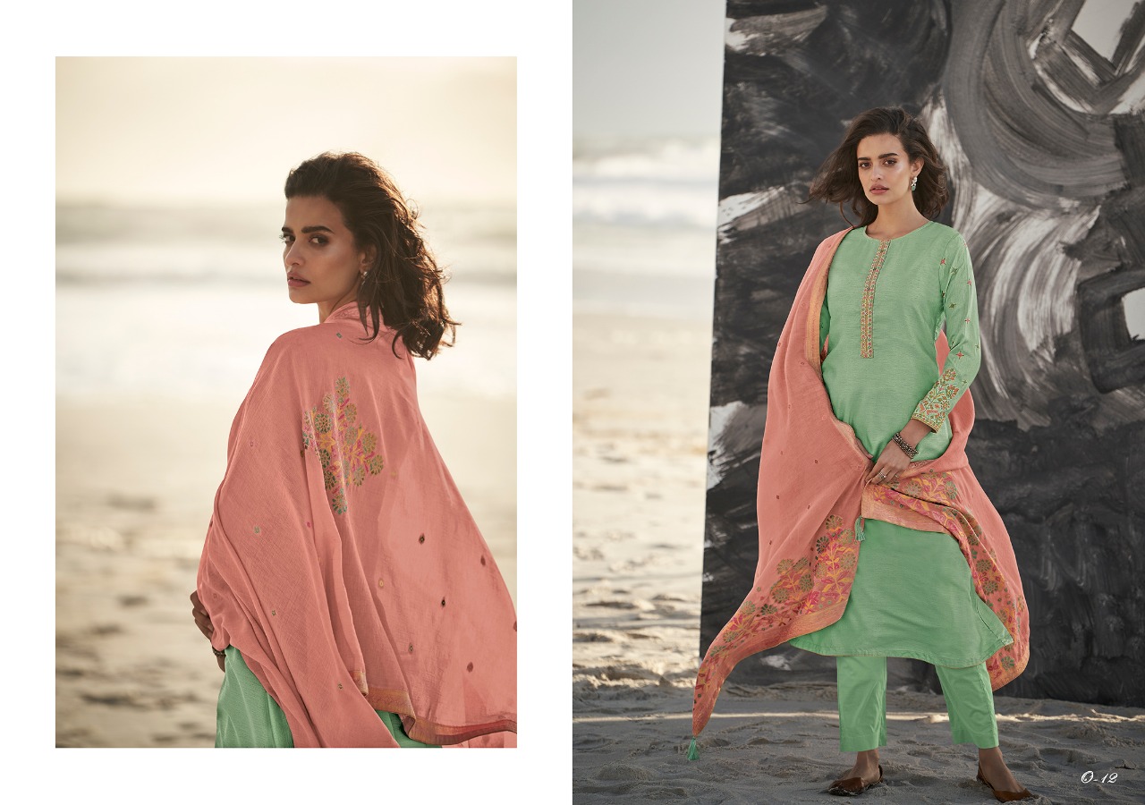 Ora By Varsha Fashion 11 To 18 Series Beautiful Stylish Fancy Colorful Casual & Party Wear & Ethnic Wear Pure Moonga Silk With Embroidery Dresses At Wholesale Price