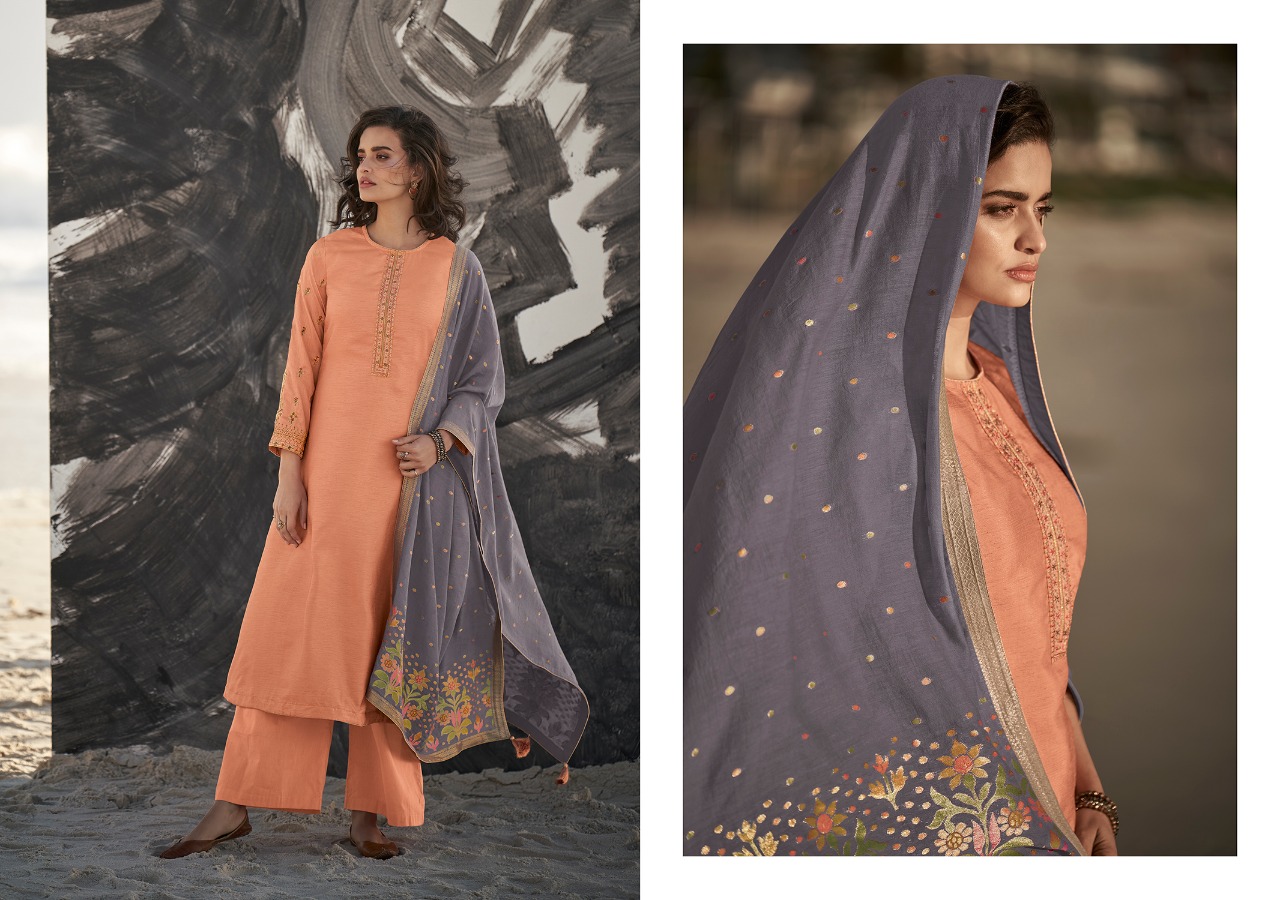 Ora By Varsha Fashion 11 To 18 Series Beautiful Stylish Fancy Colorful Casual & Party Wear & Ethnic Wear Pure Moonga Silk With Embroidery Dresses At Wholesale Price