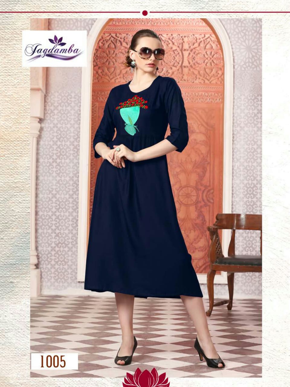 Oreoo By Jagdamba 1001 To 1010 Series Designer Beautiful Stylish Fancy Colorful Casual Wear & Ethnic Wear & Ready To Wear Rayon Printed Kurtis At Wholesale Price