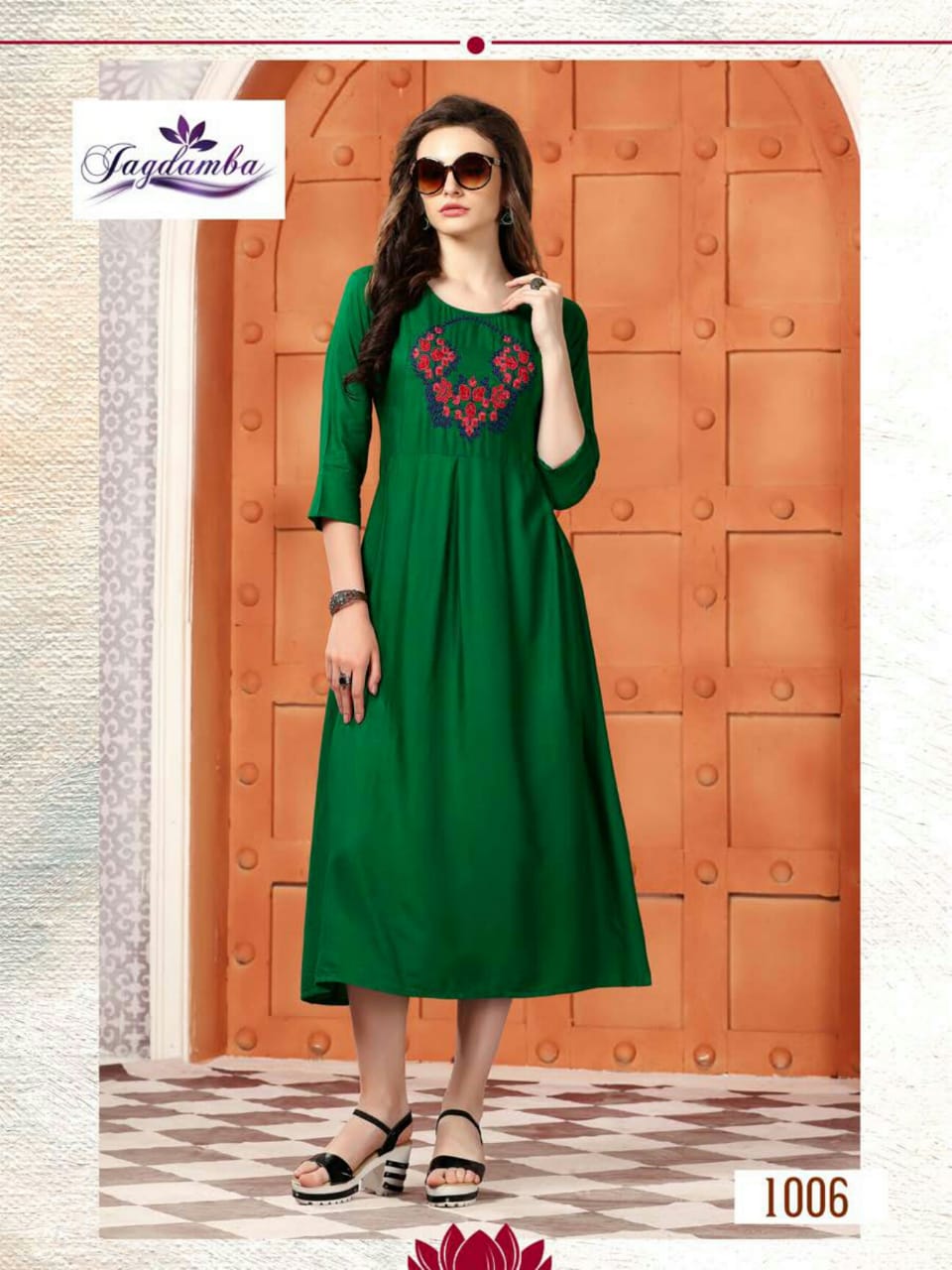 Oreoo By Jagdamba 1001 To 1010 Series Designer Beautiful Stylish Fancy Colorful Casual Wear & Ethnic Wear & Ready To Wear Rayon Printed Kurtis At Wholesale Price