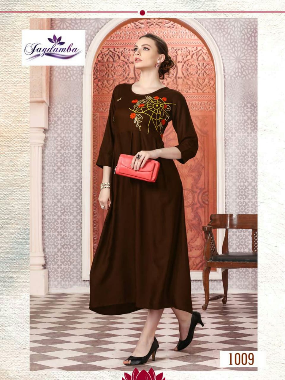 Oreoo By Jagdamba 1001 To 1010 Series Designer Beautiful Stylish Fancy Colorful Casual Wear & Ethnic Wear & Ready To Wear Rayon Printed Kurtis At Wholesale Price
