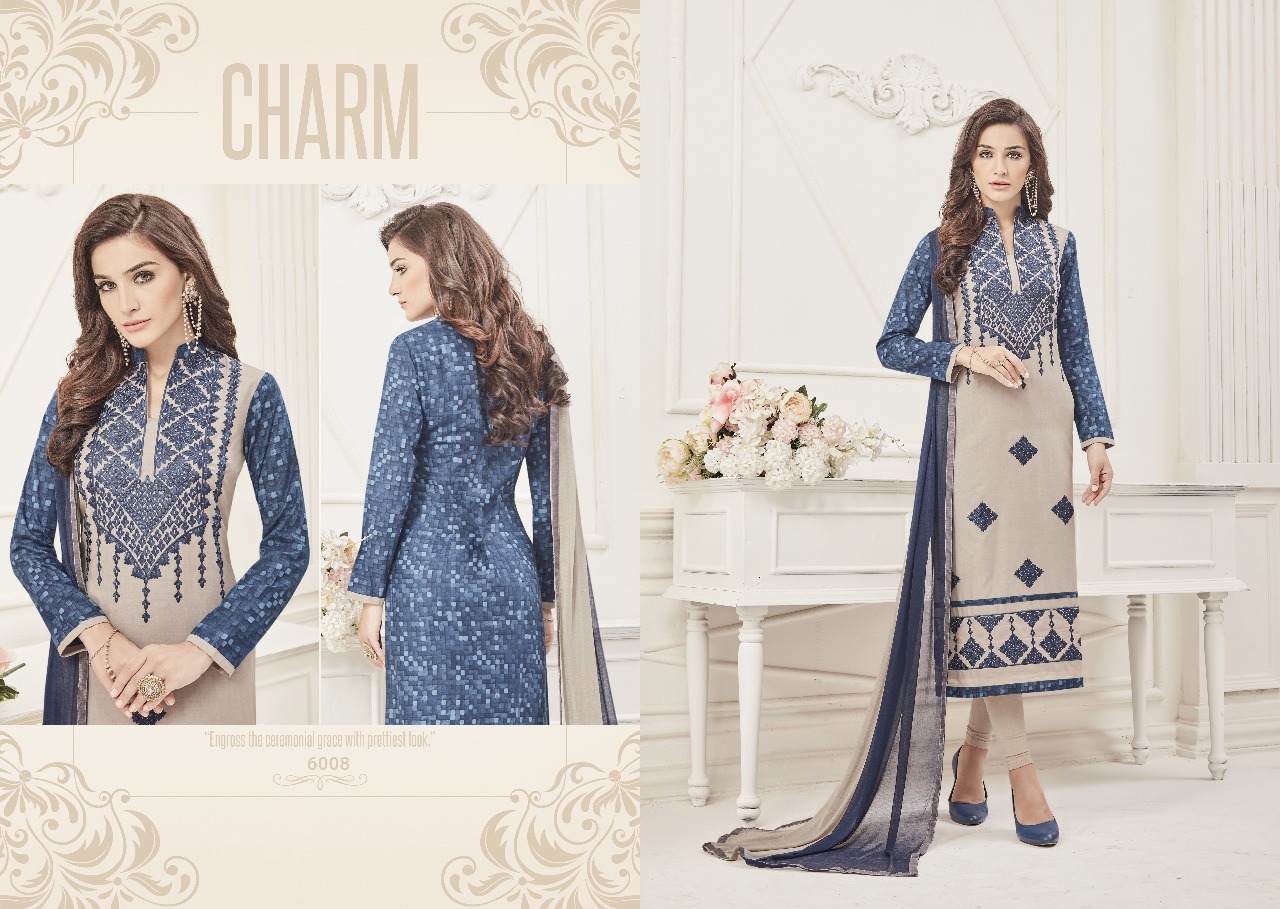 Ortizza Vol-5 By Kalapriya 6003 To 6008 Series Designer Beautiful Stylish Fancy Colorful Party Wear & Ethnic Wear Pure Lawn Embroidered Dresses At Wholesale Price