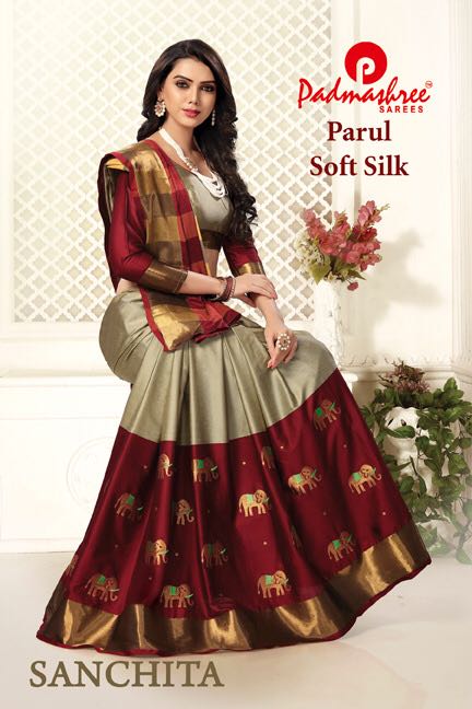 Parul By Padmashree Sarees Indian Traditional Wear Collection Beautiful Stylish Fancy Colorful Party Wear & Occasional Wear Pure Silk Cotton Sarees At Wholesale Price