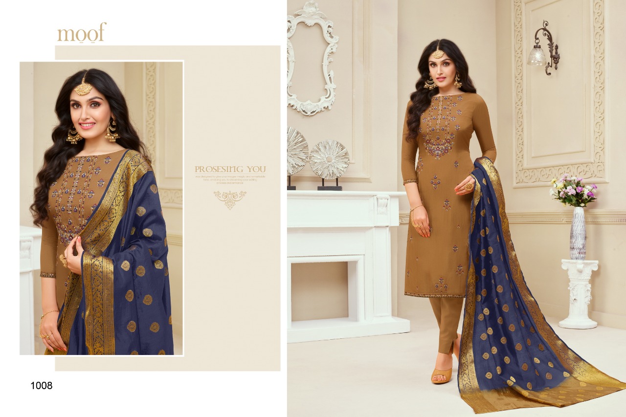 Padmavati Vol-7 By Moof Fashion 1008 To 1012 Beautiful Designer Suits Colorful Stylish Fancy Casual Wear & Ethnic Wear Jam Cotton With Work Dresses At Wholesale Price
