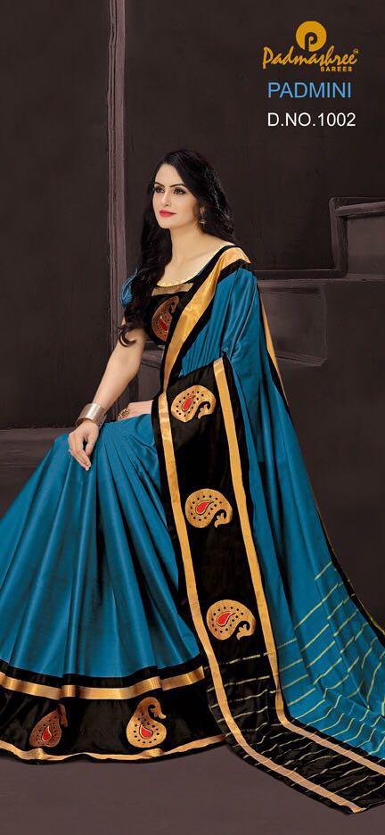 Padmini By Padmashreee Sarees 1001 To 1010 Series Designer Wedding Collection Beautiful Traditional Wear Colorful Stylish Fancy Party Wear & Occasional Wear Silk Cotton Sarees At Wholesale Price