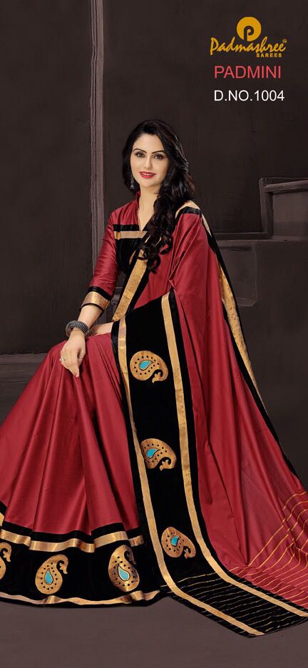 Padmini By Padmashreee Sarees 1001 To 1010 Series Designer Wedding Collection Beautiful Traditional Wear Colorful Stylish Fancy Party Wear & Occasional Wear Silk Cotton Sarees At Wholesale Price